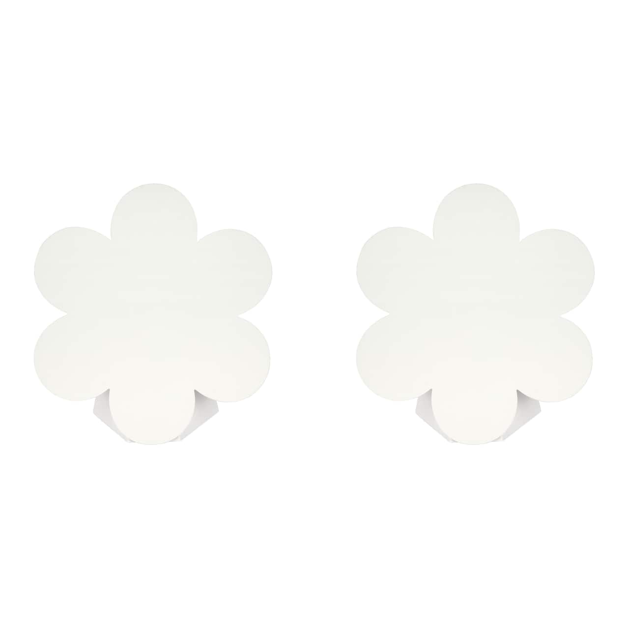 12 Packs: 2 ct. (24 total) 10&#x22; Flower Shaped Canvases by Creatology&#x2122;